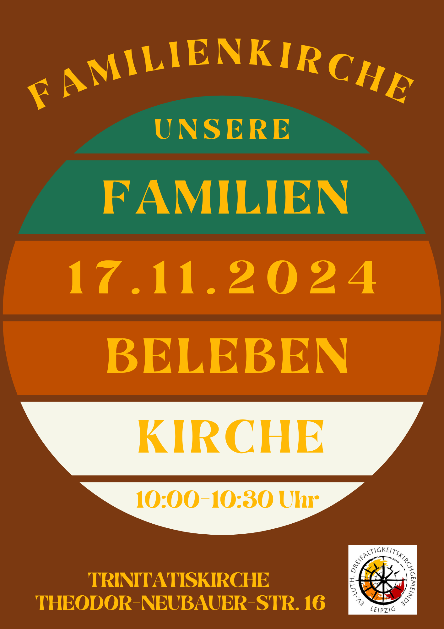 Plakat zur Familienkirche am 17. November 2024